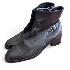 vintage ralph LAUREN 90s leather vintage CHELSEA black boots sz 8